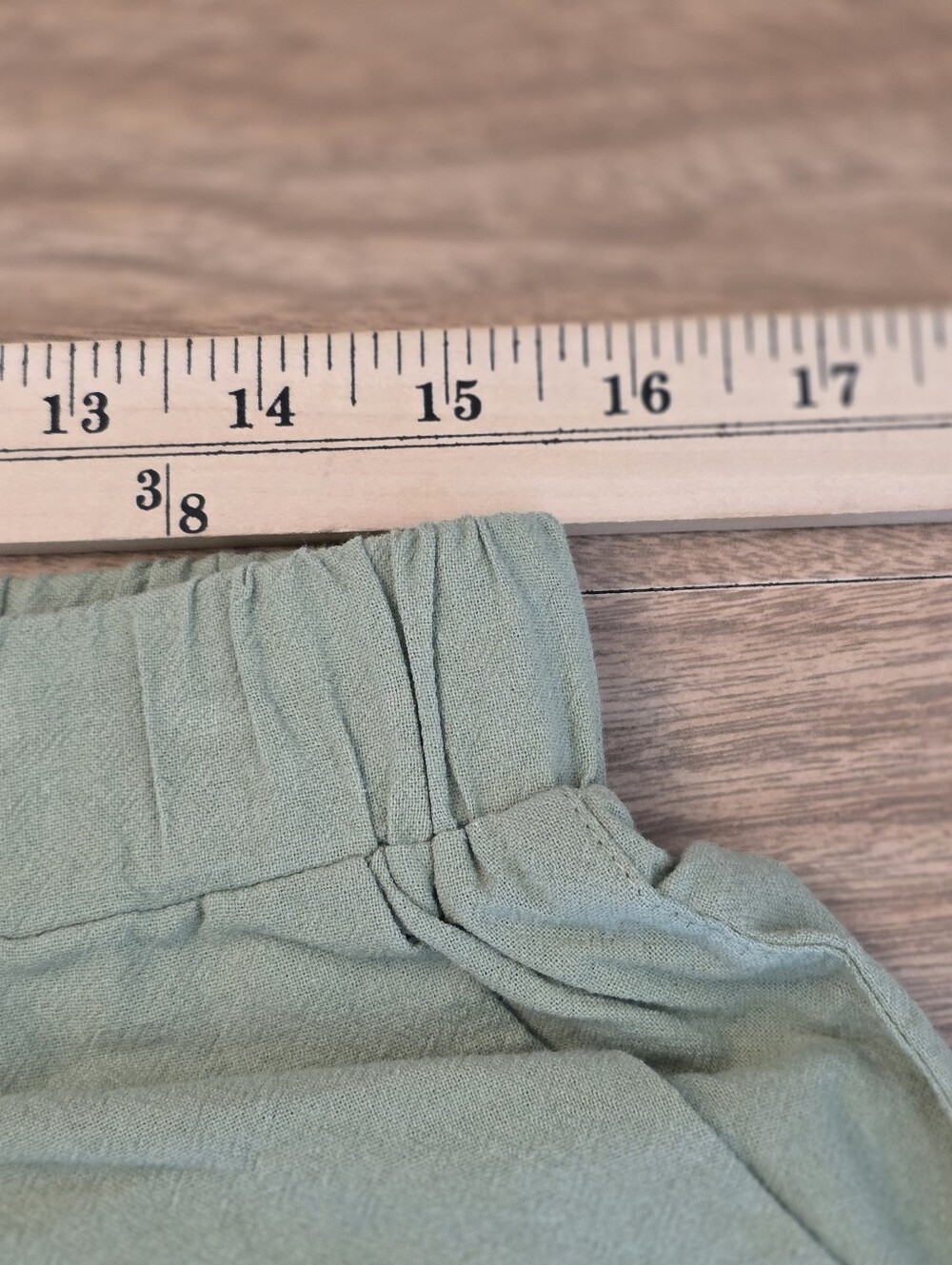 Light Sage Wide-Leg nonfunctional Drawstring Pants Cute Out XLarge Cotton New - Picture 12 of 16